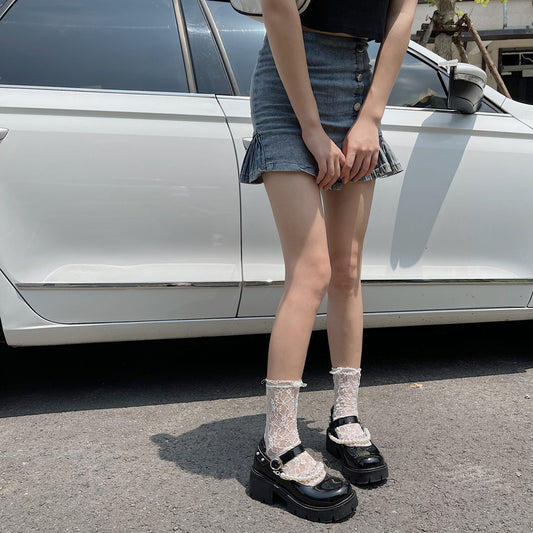 Thick Soled Mary Jane Shoes For Women