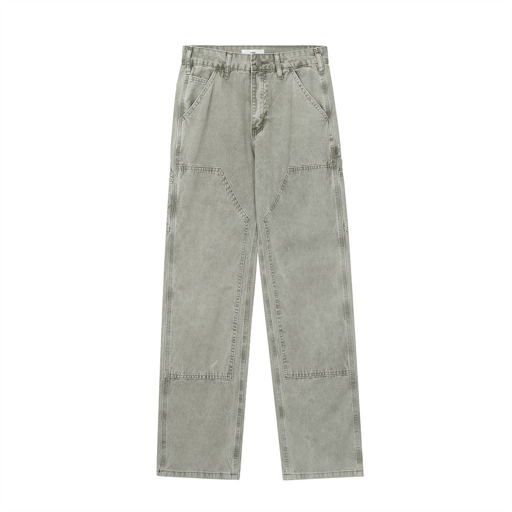 American Retro Denim Trousers For Men