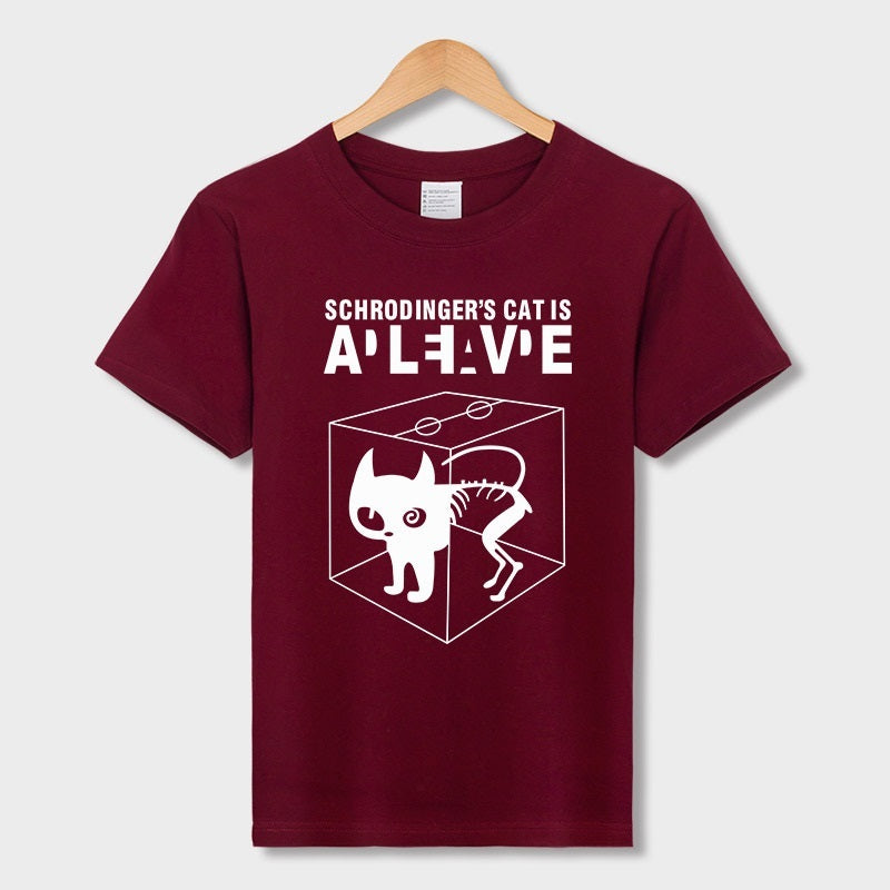 Han Hent The Big Bang Theory Shirt Schrodinger''s Cat T-shirt S Men Swag Funny Cotton Short Sleeve T Shirt S Summer T Shirt Homme