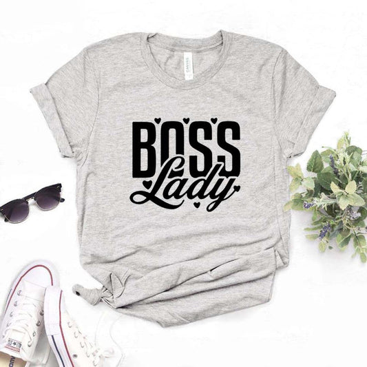 LADY English printed cotton t-shirt