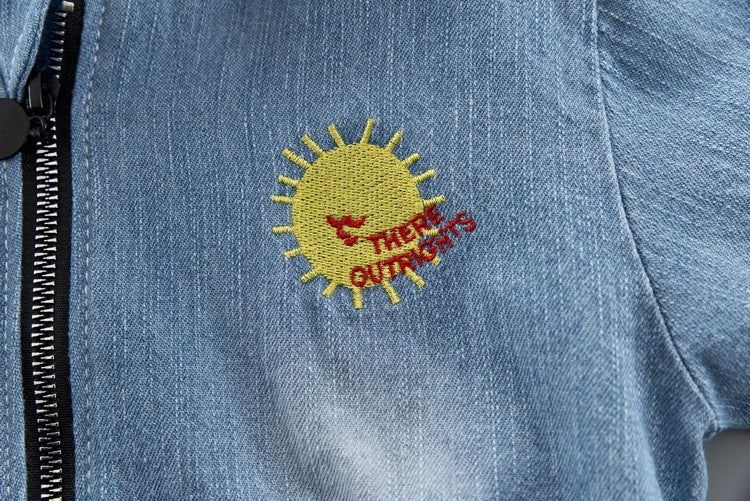 Denim Three-piece Set Children Clothes Suit