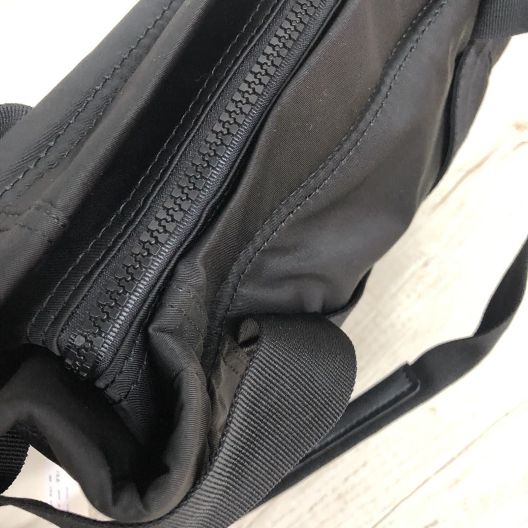 Embroidered Cross Lettering Shoulder Bag